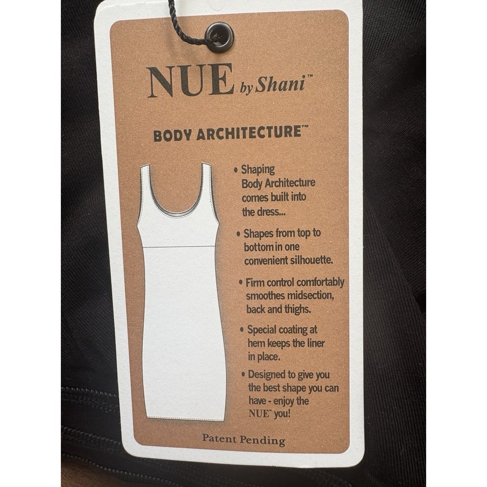 Nue by Shani Rouched Sleeve Shapewear Dress Size 4 Elegant 3/4 Sleeve Party - Picture 8 of 10